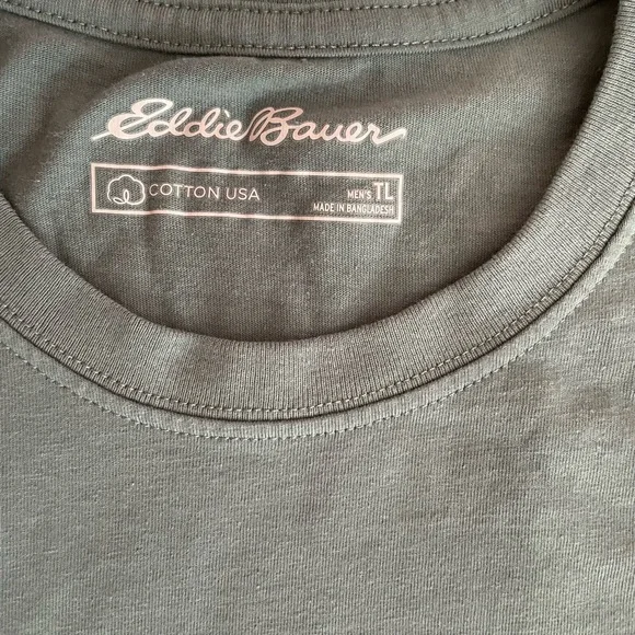 Eddie Bauer Green Graphic T-Shirt for Men - Picture 2 of 2